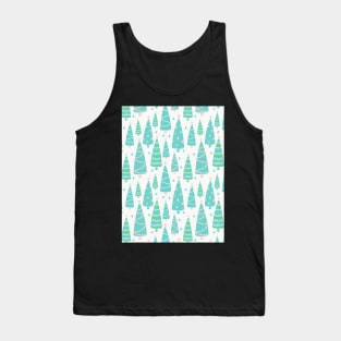 Pastel Christmas Tree Forest Tank Top